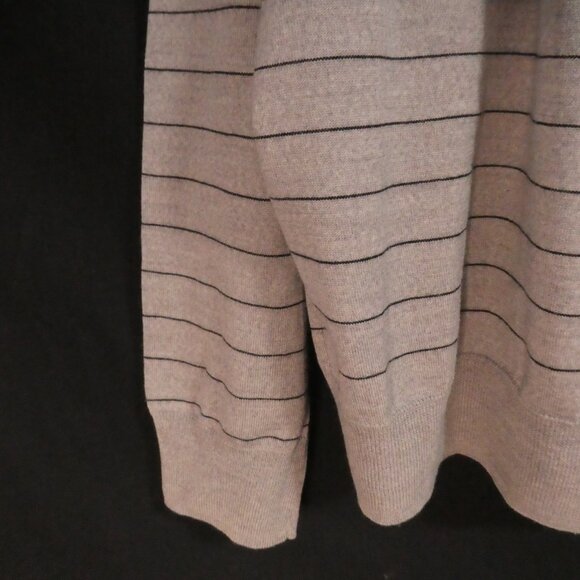 CLUB MONACO | XL - extra large | Striped Italian Merino V-Neck Sweater - Picture 12 of 14